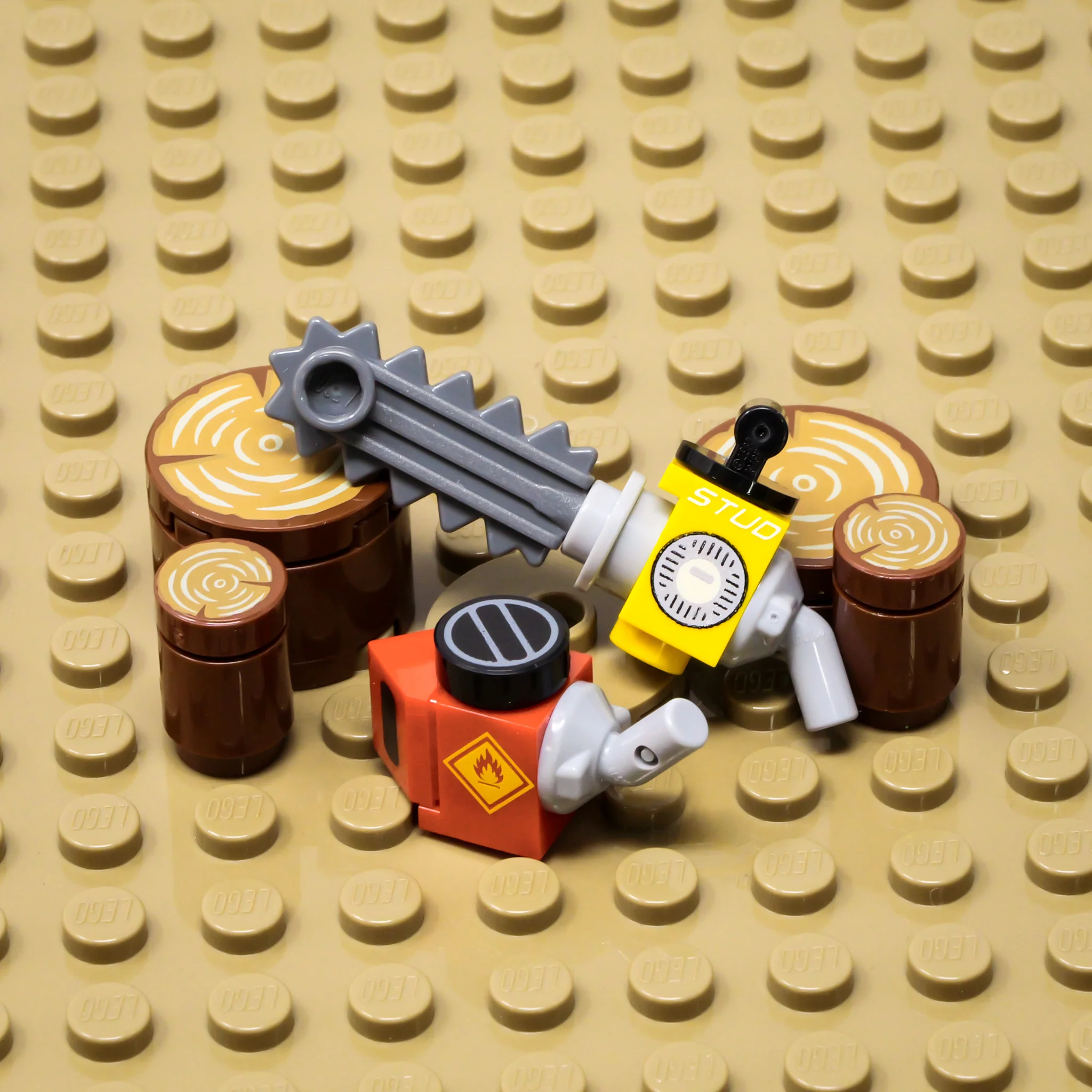 Chainsaw and Gas Can Bundle (Custom Pad Printed LEGO) - Image 3