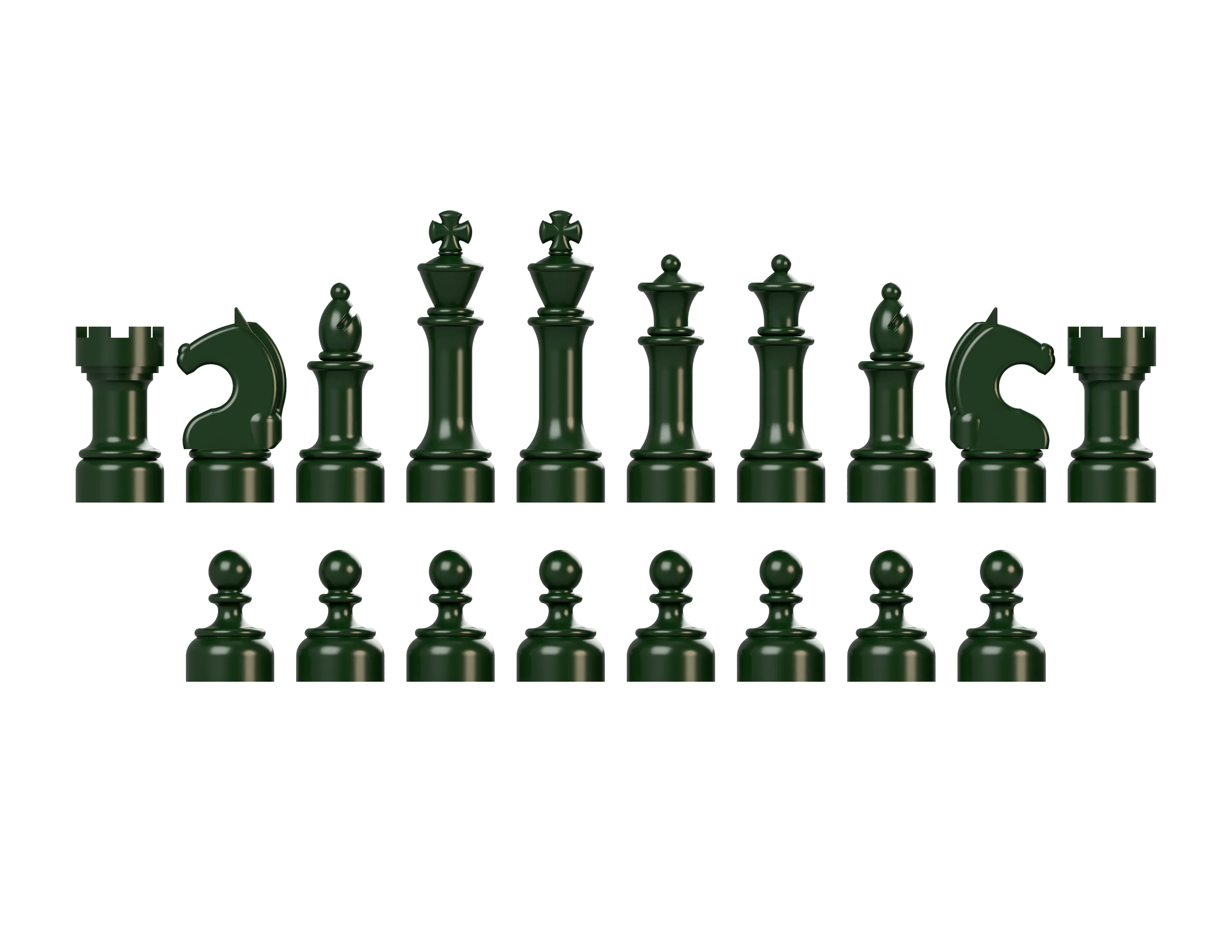 Chess Color Set - Dark Green - Image 6