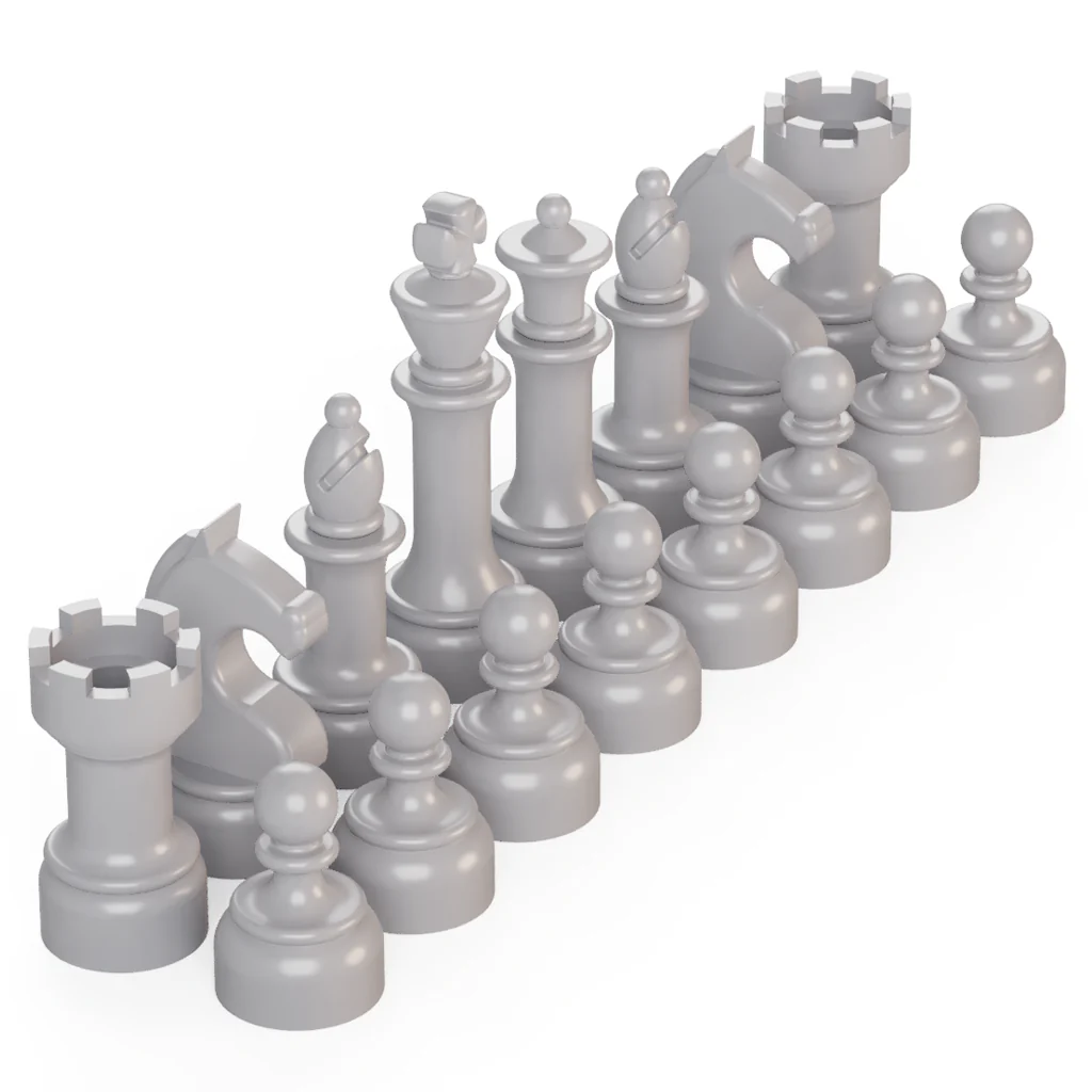 Chess Color Set - Light Bluish Gray - Image 8