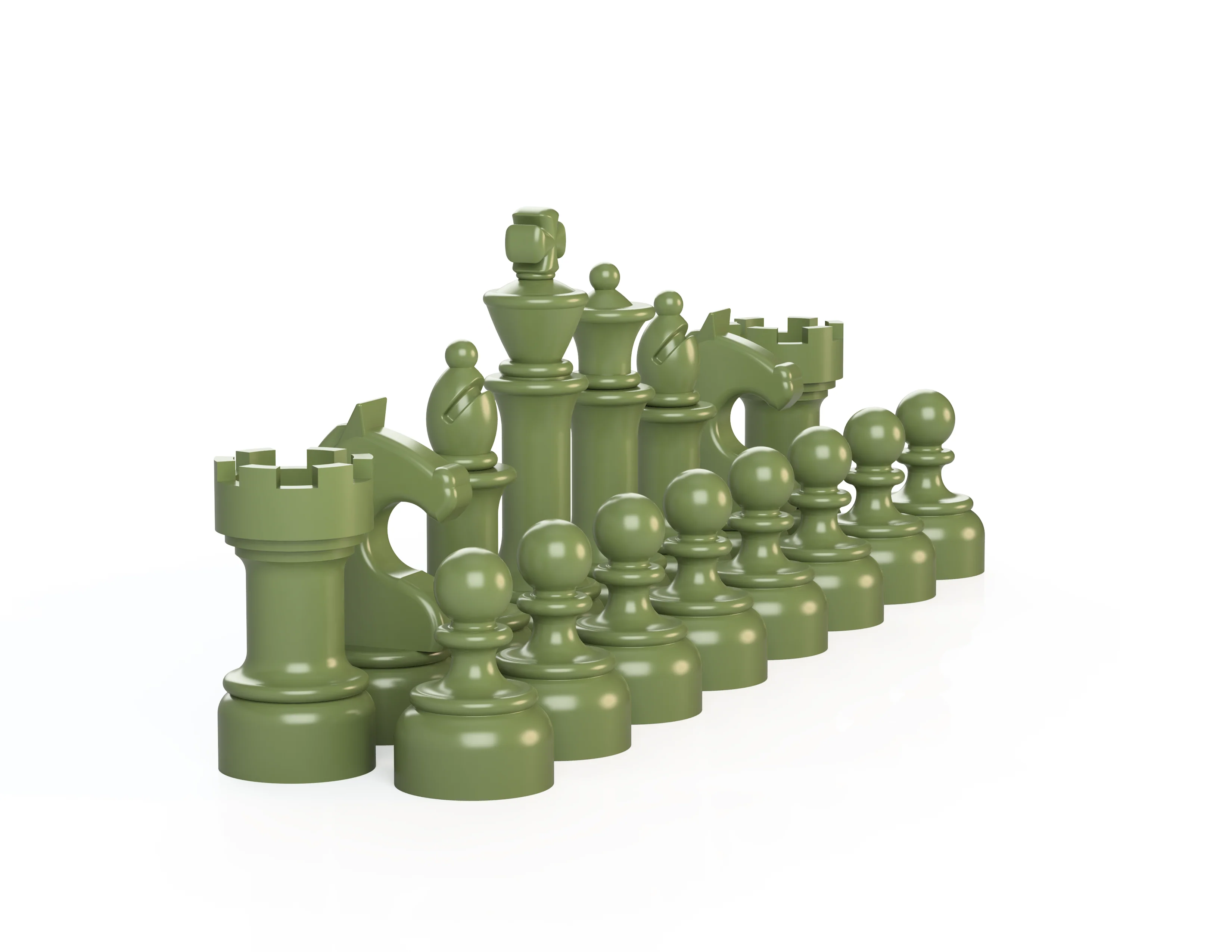 Chess Color Set - Olive Green - Image 7