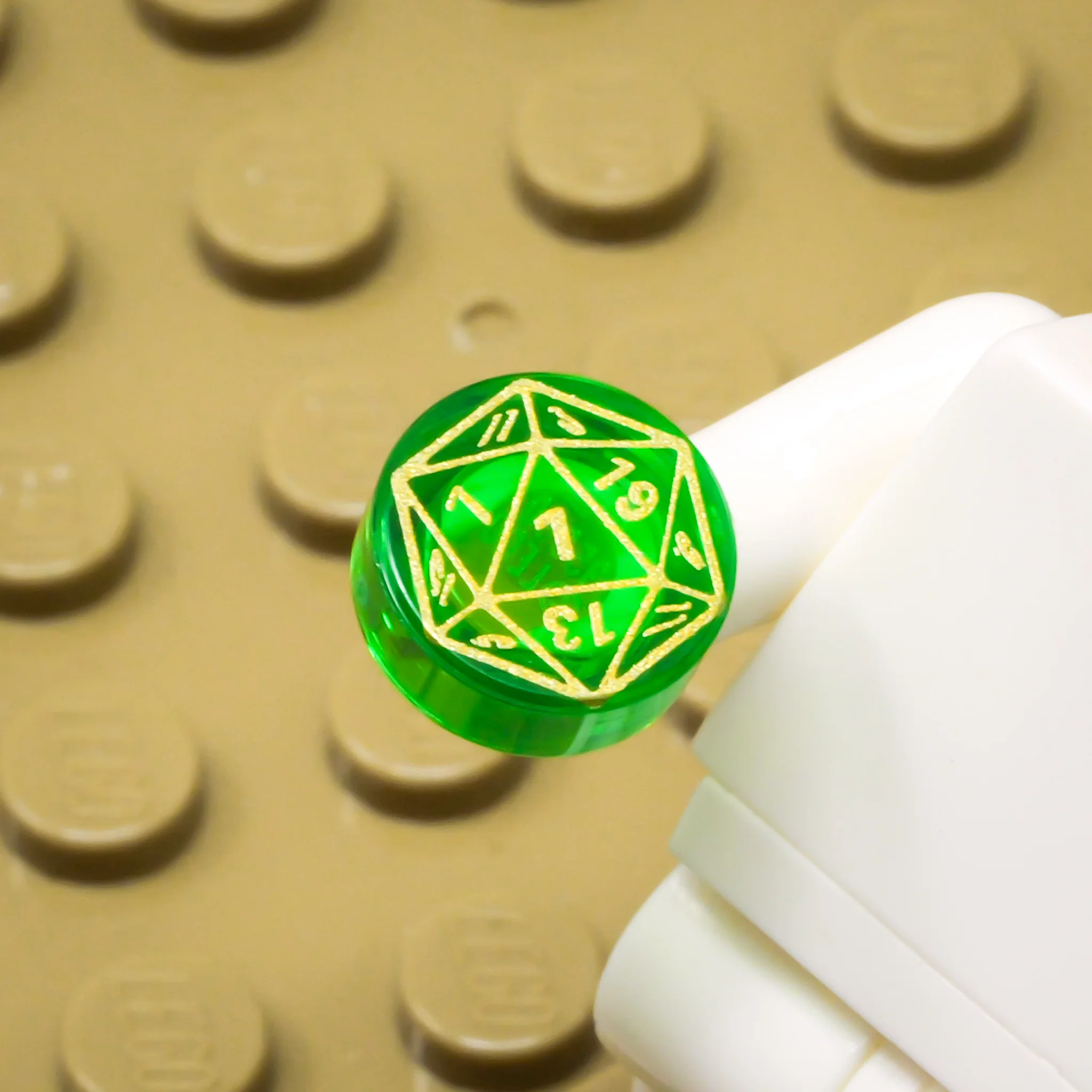 D20 1x1 Round Tile (Custom Pad Printed LEGO) - Image 12