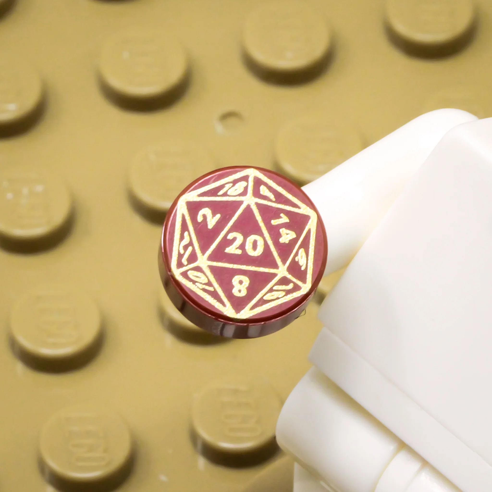 D20 1x1 Round Tile (Custom Pad Printed LEGO) - Image 23