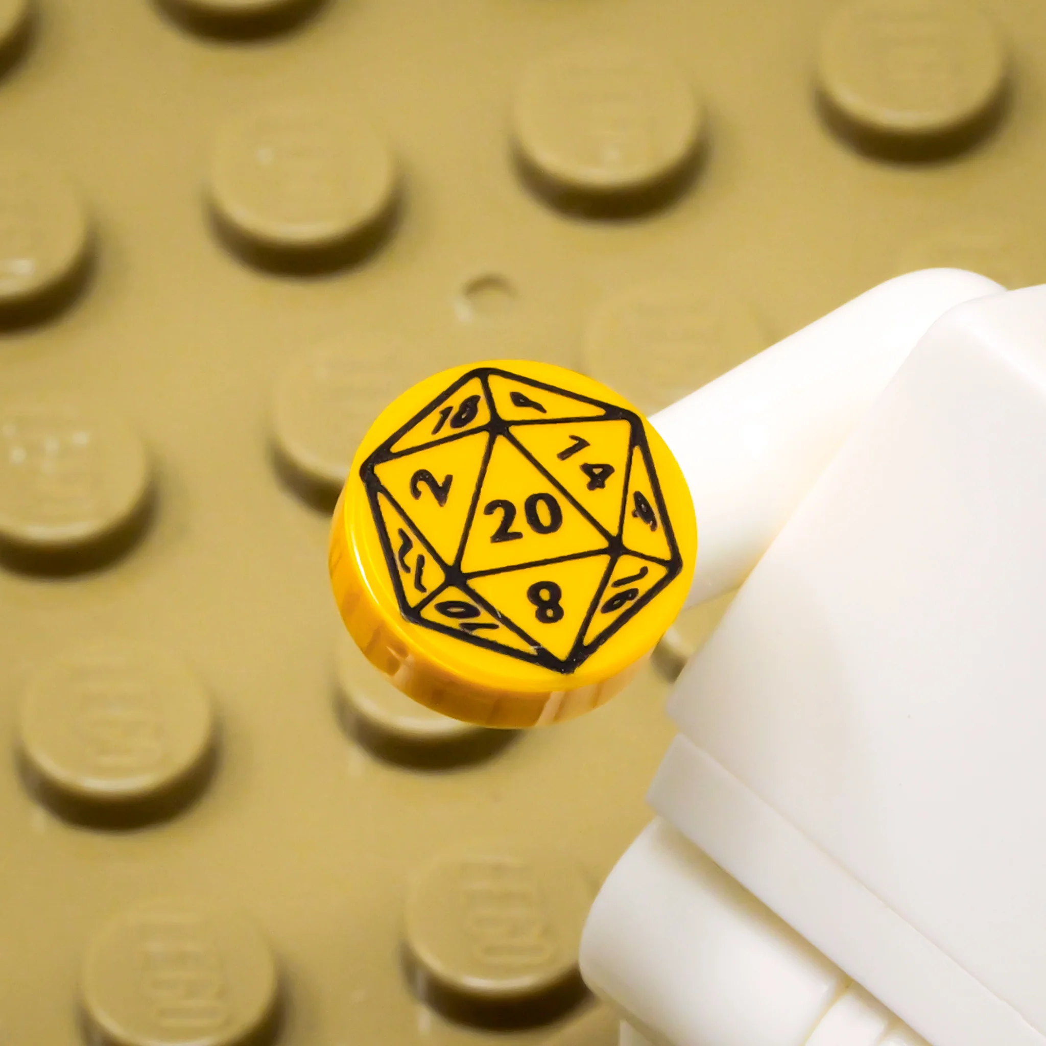 D20 1x1 Round Tile (Custom Pad Printed LEGO) - Image 35