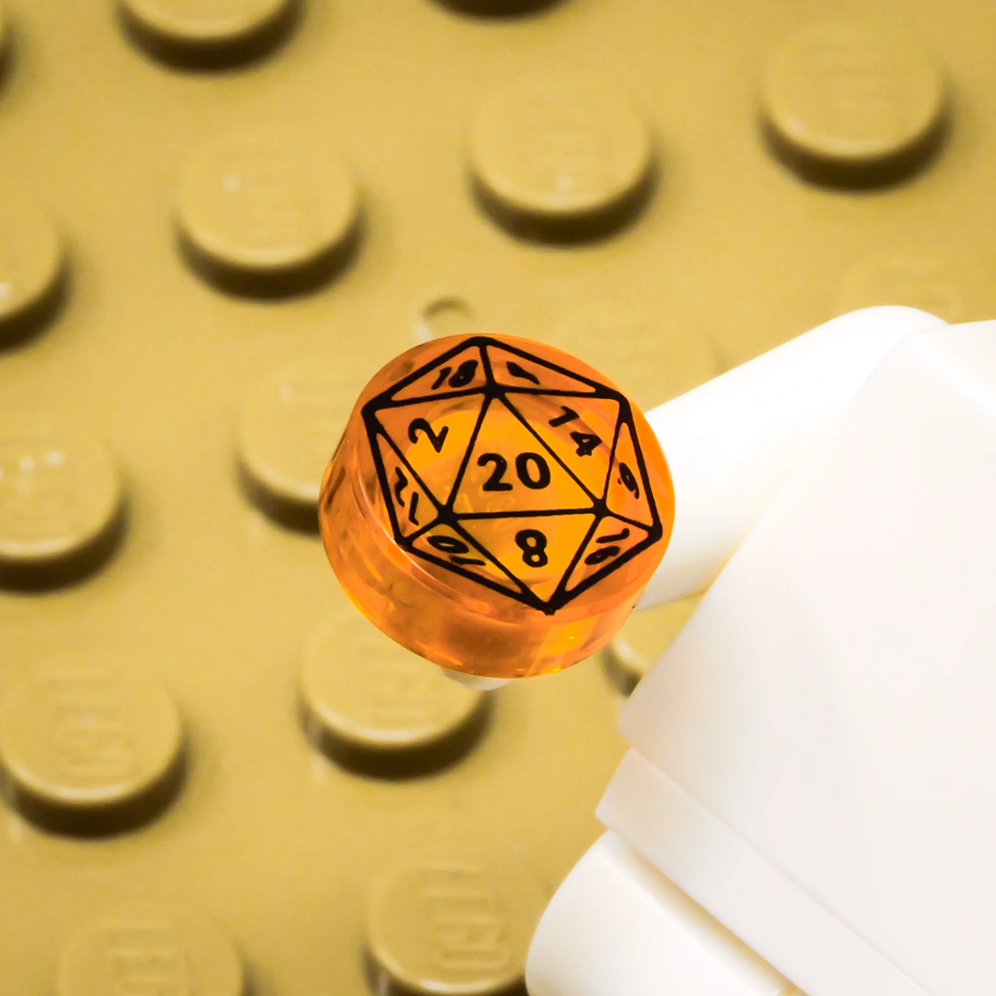 D20 1x1 Round Tile (Custom Pad Printed LEGO) - Image 5