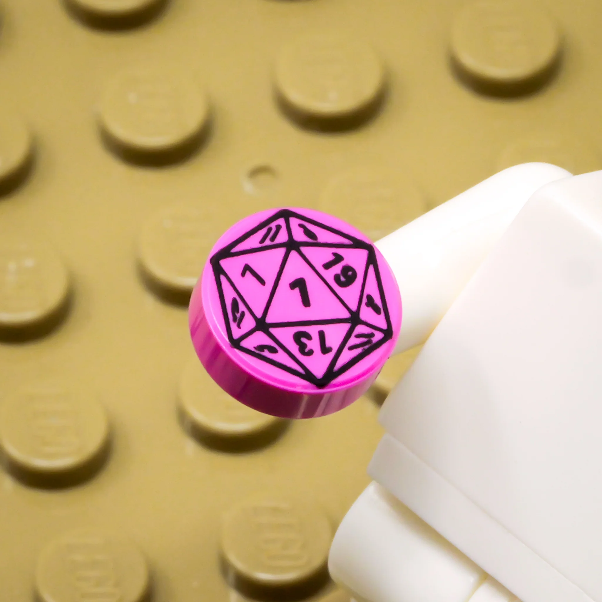 D20 1x1 Round Tile (Custom Pad Printed LEGO) - Image 58