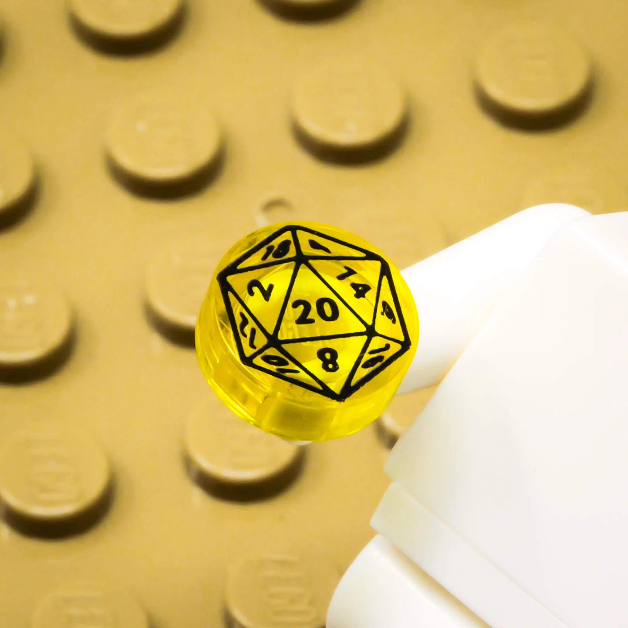 D20 1x1 Round Tile (Custom Pad Printed LEGO) - Image 7