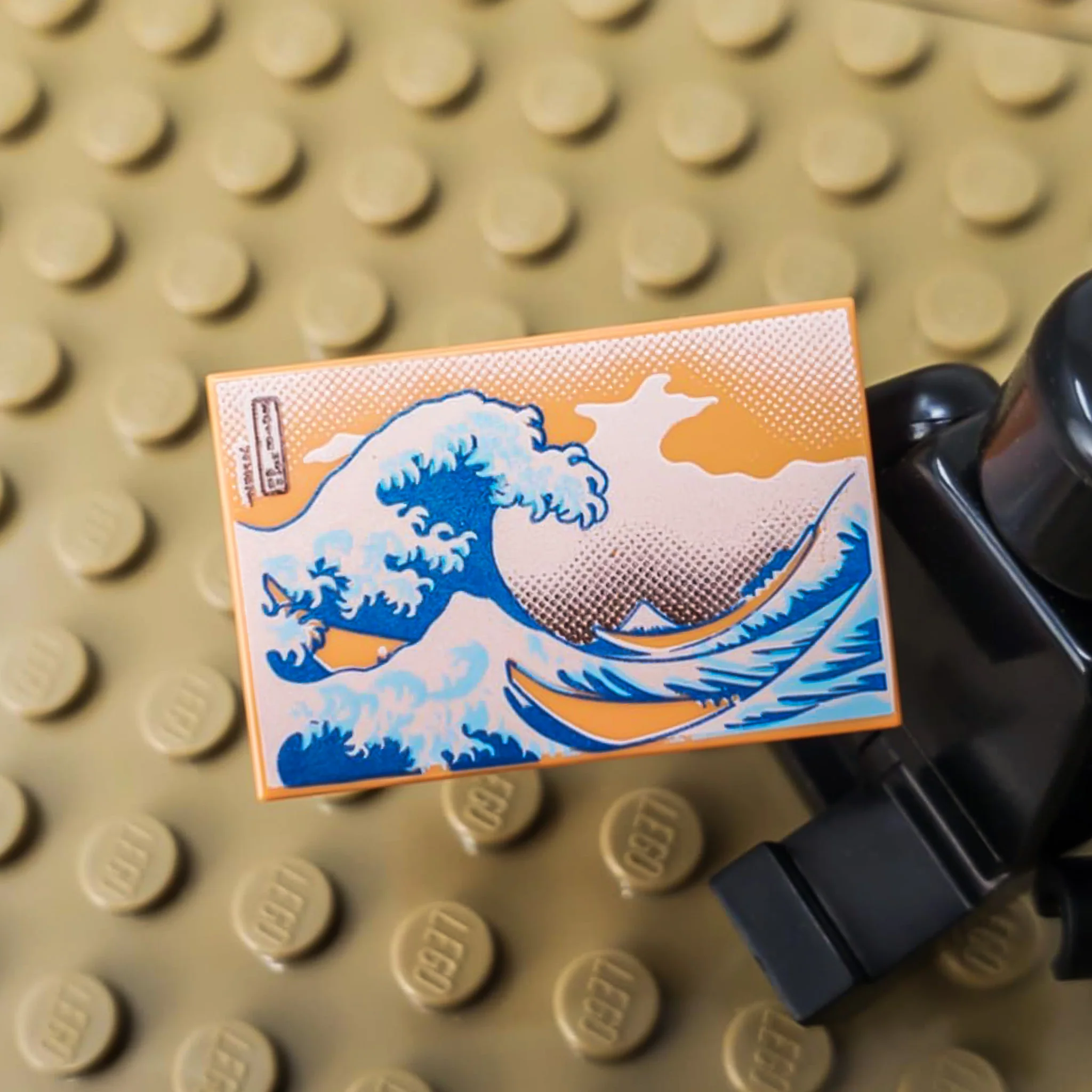 Great Wave Poster 2x3 Tile (Custom Pad Printed LEGO) - Image 2