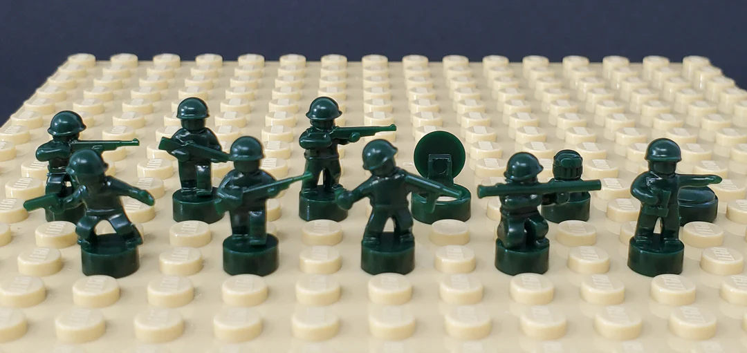 Nano Soldier Figures - Dark Green - Image 3