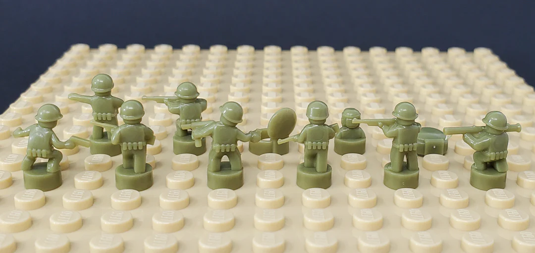 Nano Soldier Figures - Olive Green - Image 4