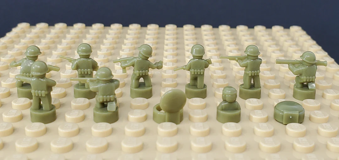 Nano Soldier Figures - Olive Green - Image 6