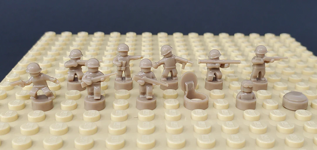 Nano Soldier Figures - Dark Tan - Image 3