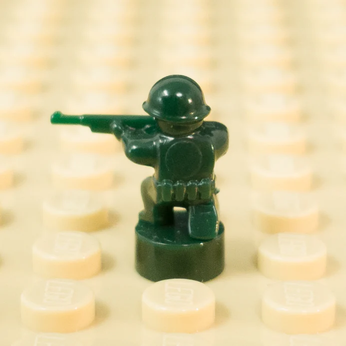 Nano Soldier - Kneeling with Rifle Variant (Single - Various Colors Available) - Image 10