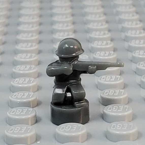 Nano Soldier - Kneeling with Rifle Variant (Single - Various Colors Available) - Image 11