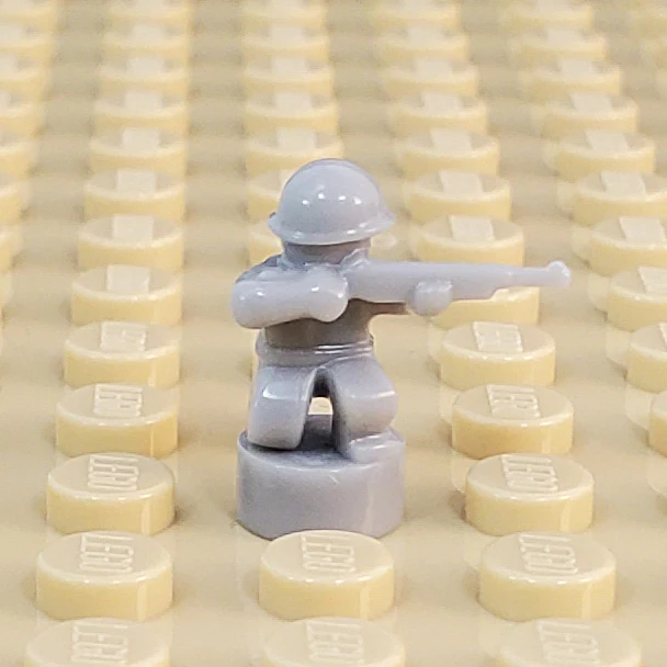 Nano Soldier - Kneeling with Rifle Variant (Single - Various Colors Available) - Image 13