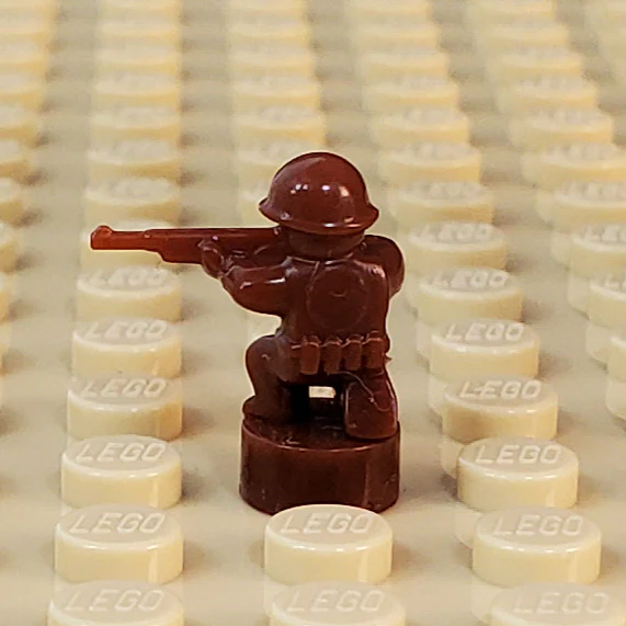 Nano Soldier - Kneeling with Rifle Variant (Single - Various Colors Available) - Image 16
