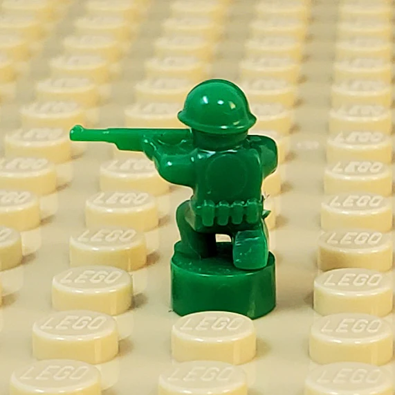 Nano Soldier - Kneeling with Rifle Variant (Single - Various Colors Available) - Image 2