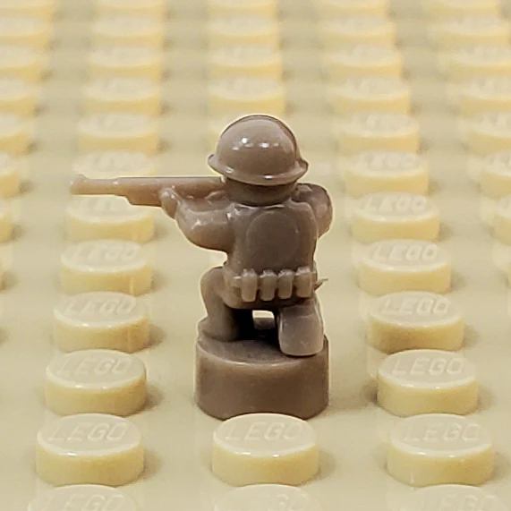 Nano Soldier - Kneeling with Rifle Variant (Single - Various Colors Available) - Image 6