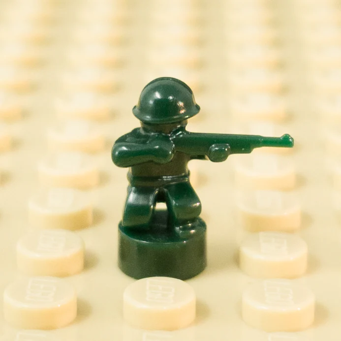 Nano Soldier - Kneeling with Rifle Variant (Single - Various Colors Available) - Image 9