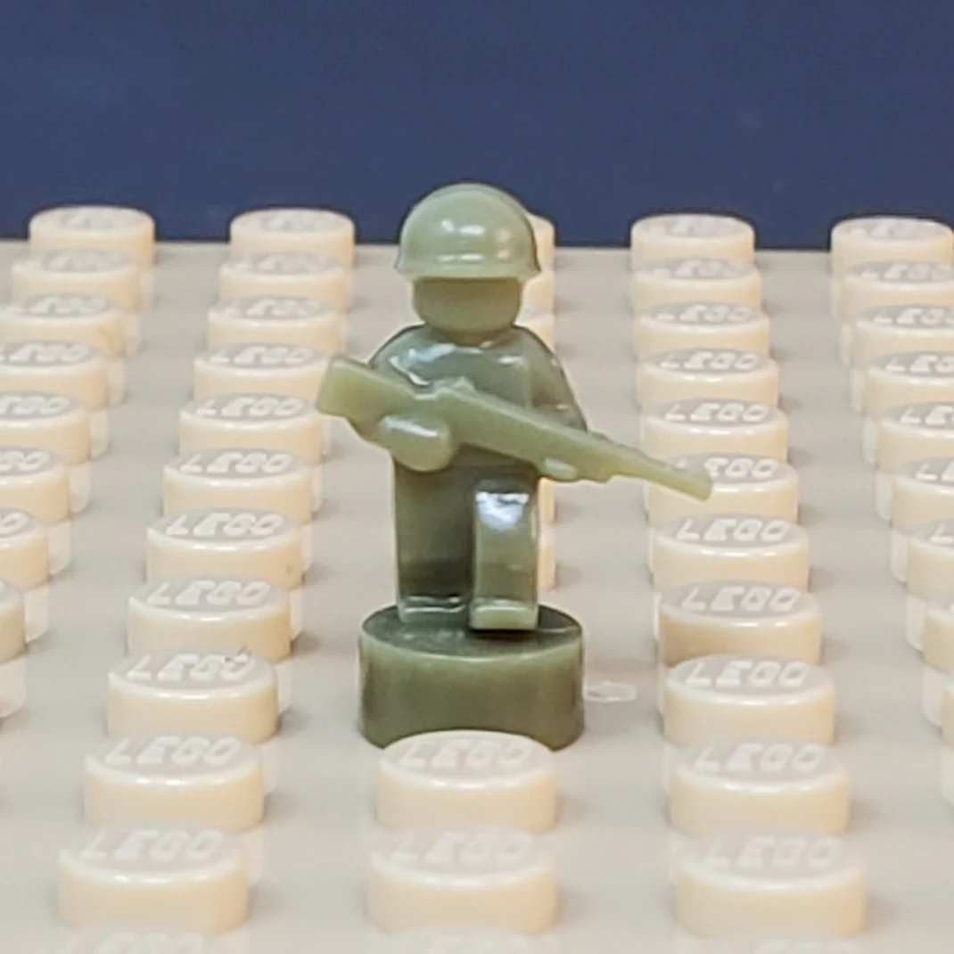 Nano Soldier - Walking with Rifle Down Variant (Single - Various Colors Available) - Image 3