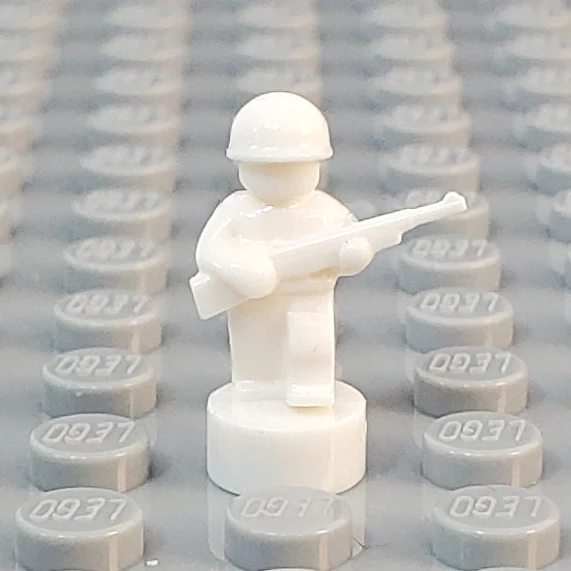 Nano Soldier - Walking with Rifle Up Variant (Single - Various Colors Available) - Image 23
