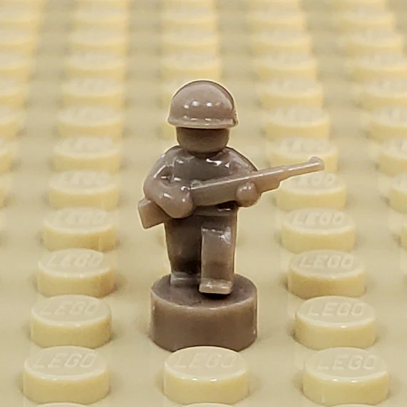 Nano Soldier - Walking with Rifle Up Variant (Single - Various Colors Available) - Image 5