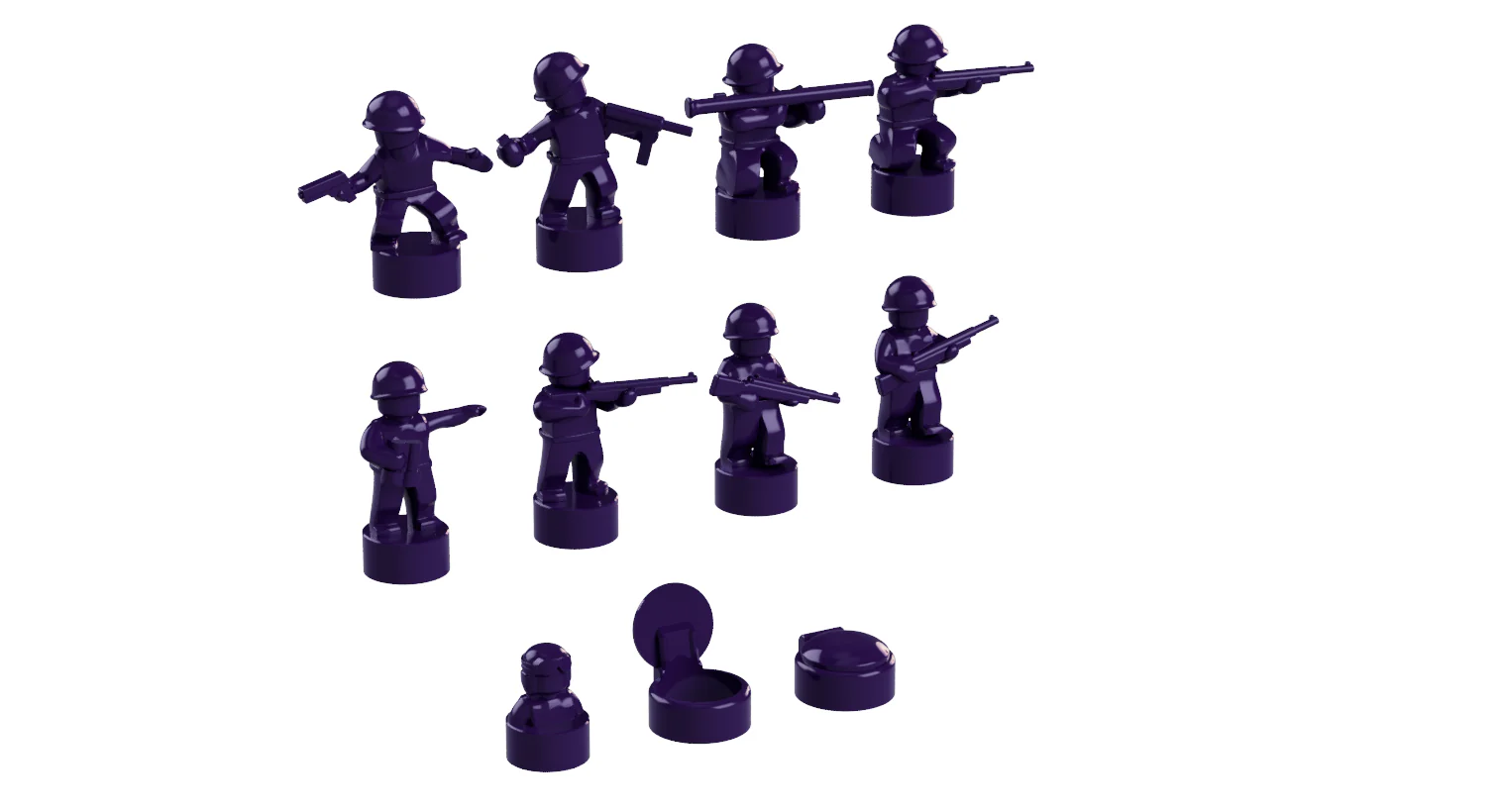 Nano Soldier Figures - 13 Sets in 13 Colors - Image 14