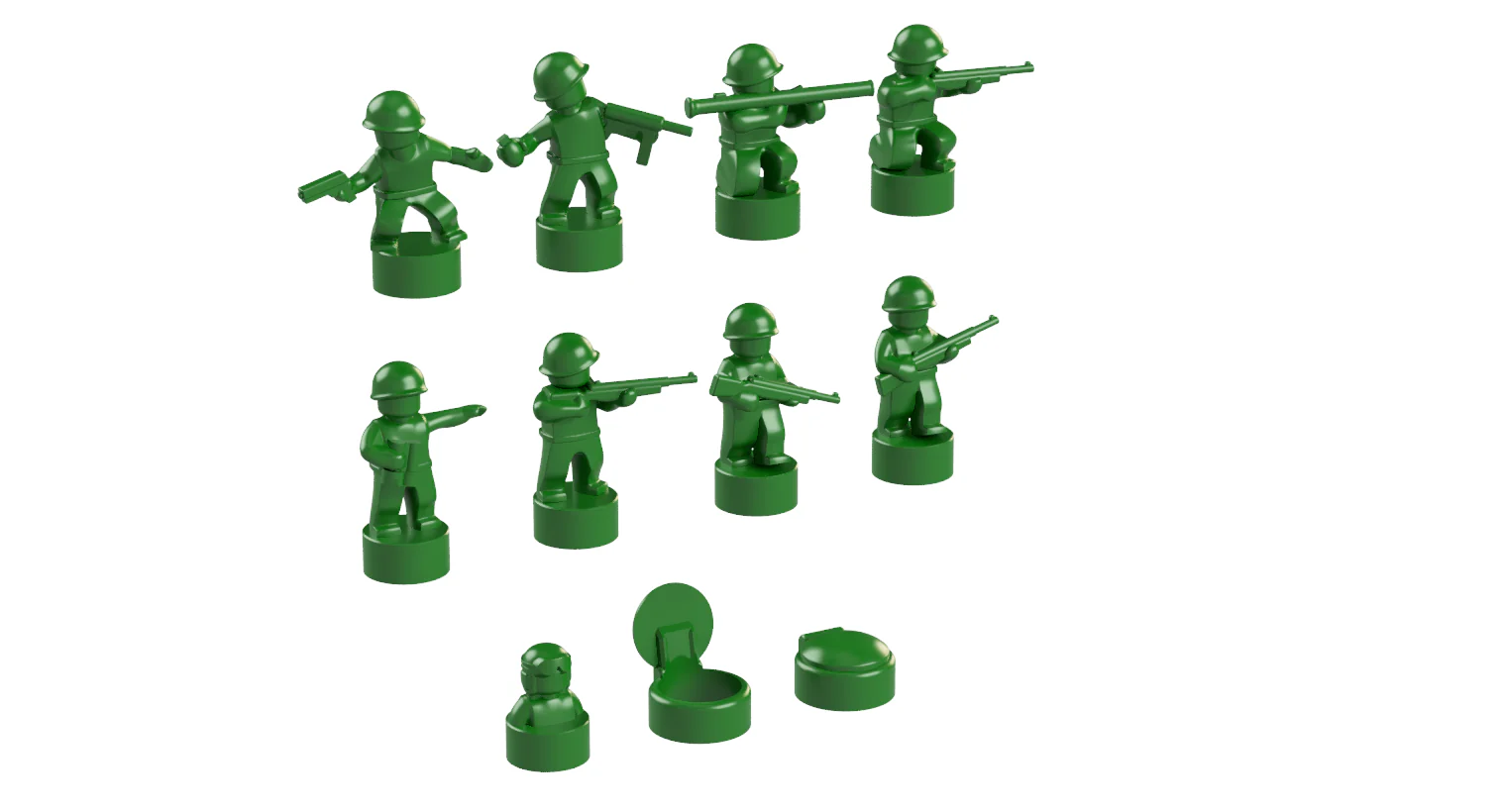 Nano Soldier Figures - 13 Sets in 13 Colors - Image 2