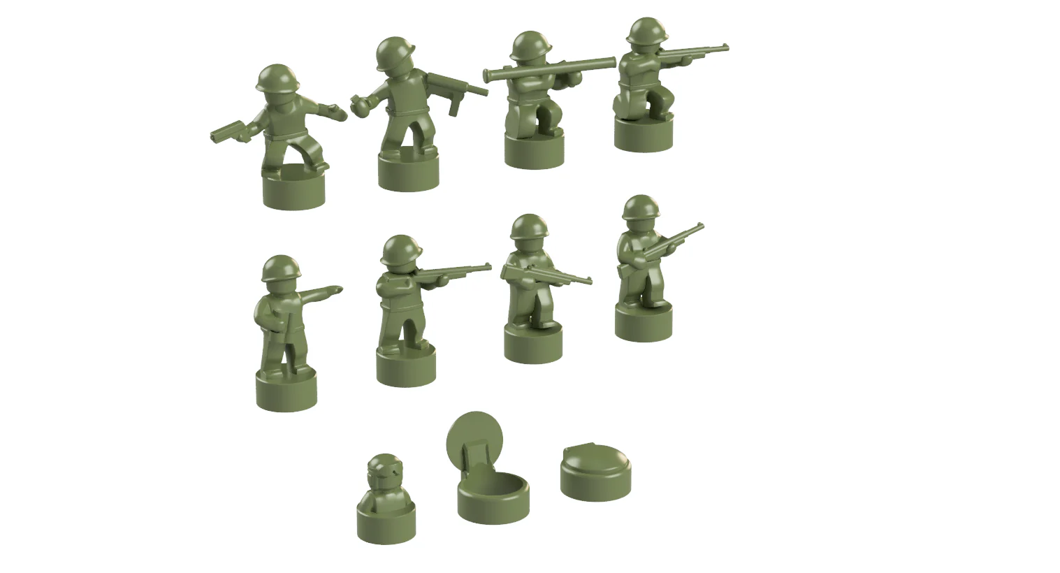 Nano Soldier Figures - 13 Sets in 13 Colors - Image 3