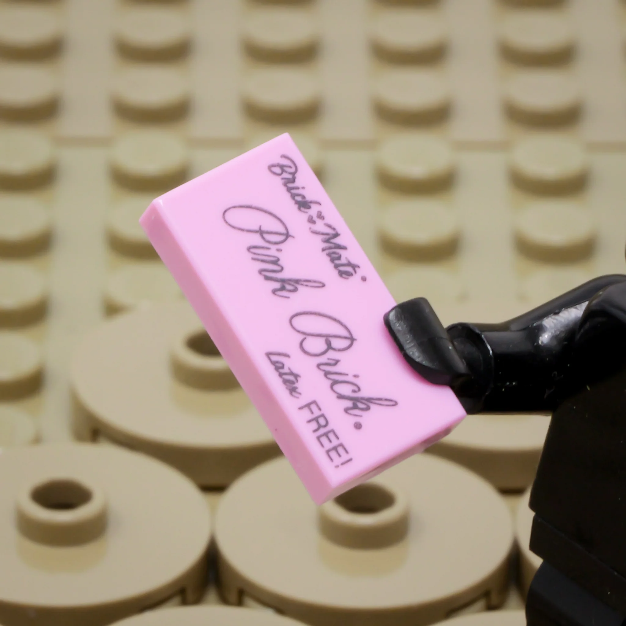 Pink Eraser (Custom Pad Printed LEGO) - Image 2