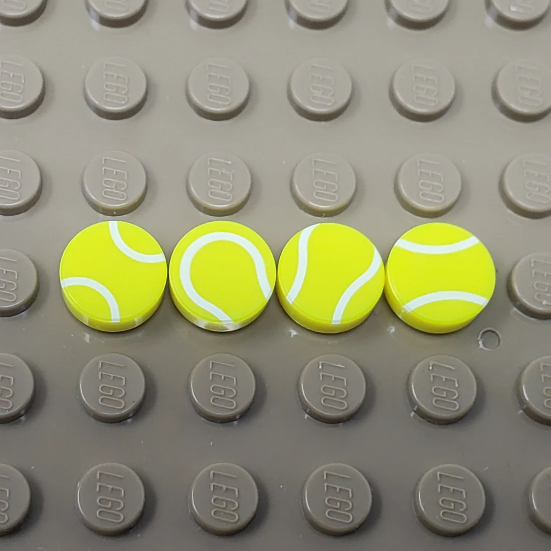 Tennis Ball Set - 1x1 Round Tiles (Custom Pad Printed LEGO brick) - Image 2