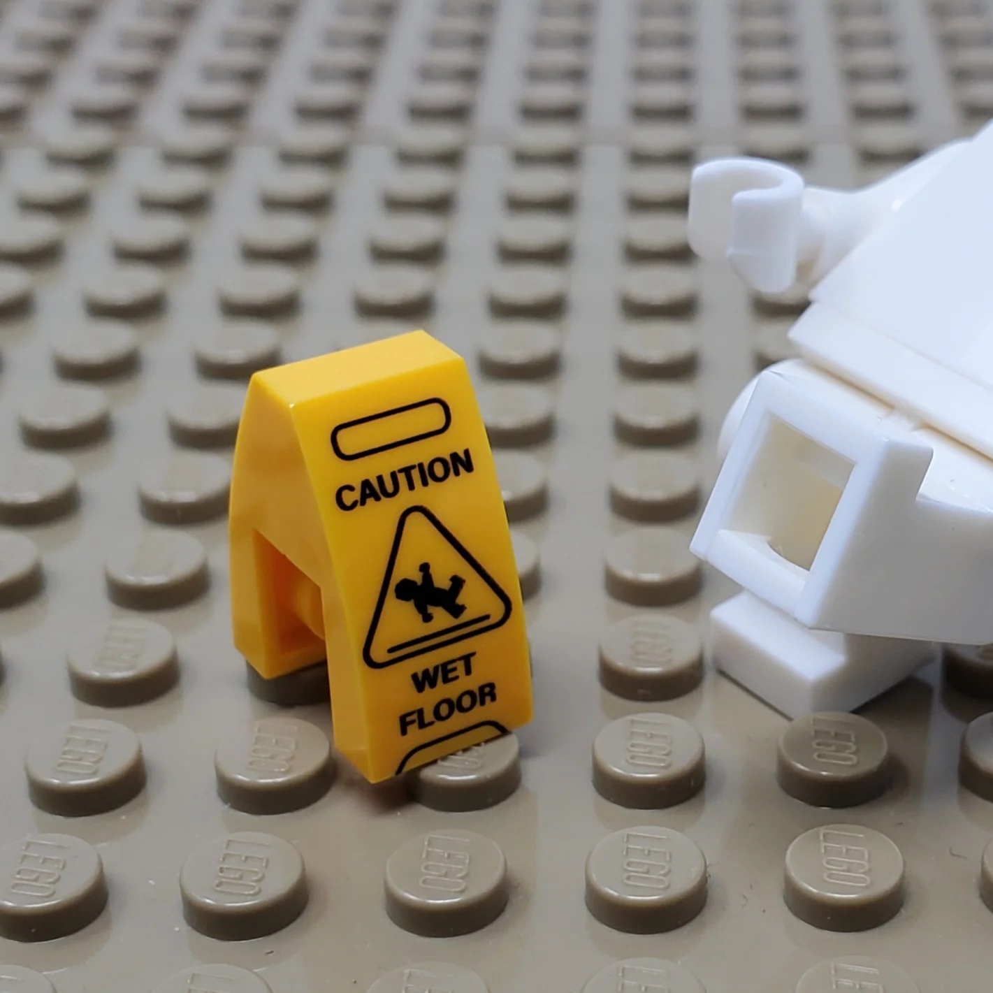 Wet Floor Sign (Custom Pad Printed LEGO)